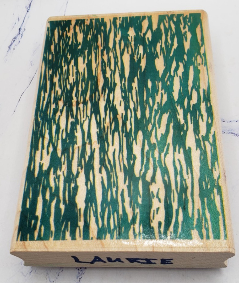 Natural Abstract Prairie Grass Inkadinkado Wood Mounted Rubber Stamp